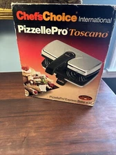 Chefs Choice International Pizzelle Pro Express Bake Toscano Maker 834 NEWOB