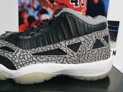 Nike Air Jordan 11 Retro Low IE BLACK CEMENT Men's UK 7 EUR 41