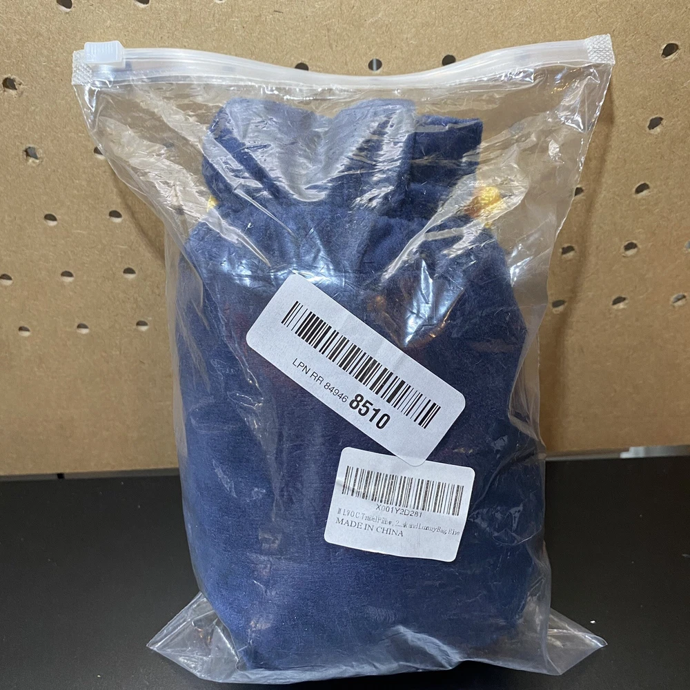 Travel Pillow Brand New with Tags Blue with Eye Mask, Earplugs, Travel Bag-Open Travel Pillow Brand New with Tags Blue with Eye Mask, Earplugs, Travel Bag-Open