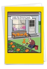 1 Funny Halloween Card with Envelope - Rude Vegetables C6094HWG