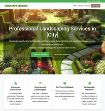 Landscaping Services Business Website | Ready-to-Use Professional Platform