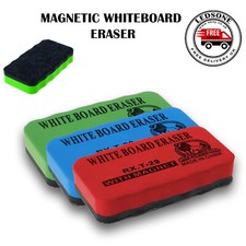 2/3 Magnetic Whiteboard Eraser White Board Drywipe Duster Marker Rubber Cleaner