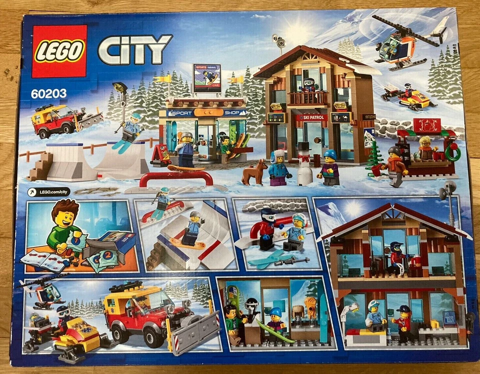 乐高城市滑雪度假村施工套件 (60203) 建筑套件 806 件套已停产套装 — 第 2/2 张图片