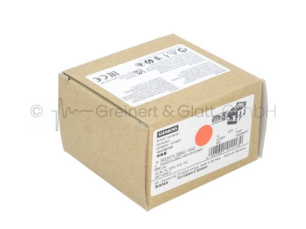 Siemens 3RT2 015-2BB42-1AA0 -MFS- ; LeistungsschüTz;Ac-3 7 A;3 Kw/400 V-image