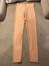 Men's Jock Nude Thin Shiny Spandex Tights Compression Pants Small