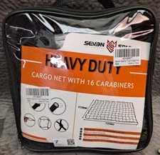 Seven Sparta 5’ x 7’ Bungee Cargo Net Stretches to 10' x 14'
