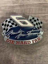 MARK MARTIN Die Hard Fan 6 Solid Fine Pewter Belt Buckle