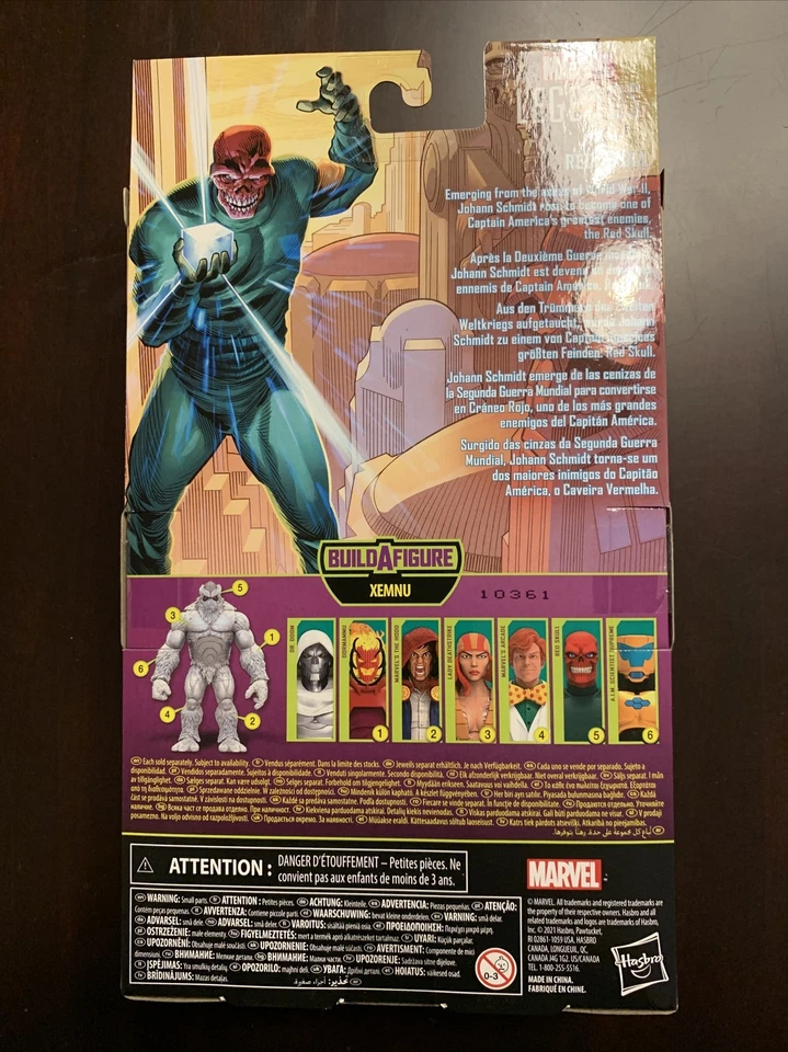 Marvel Legends Calavera Roja con Cabeza Xemnu BAF Pieza En Estuche de Mano ¡Envío Rápido Fresco! Foto 2 de 2