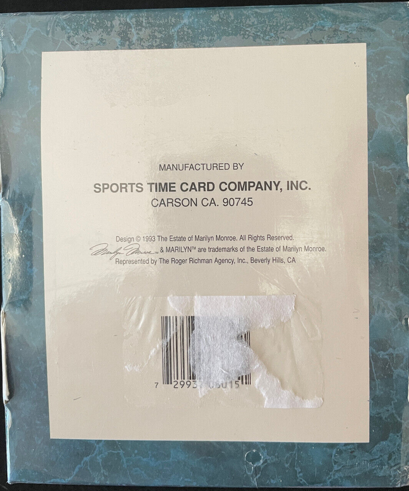 Boîte De Cartes à Collectionner Marilyn Monroe 1993 - Factory Sealed, 324 Cartes, Sports Time