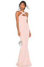 Nookie Viva 2Way Gown Prima Light Pink Elegant Formal S NWT $269