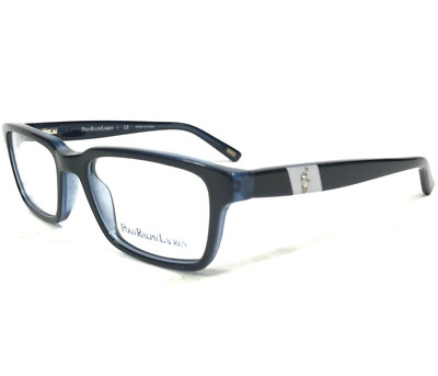 Polo Ralph Lauren Kids Eyeglasses Frames 8525 1589 Black Blue Square 49-16-130