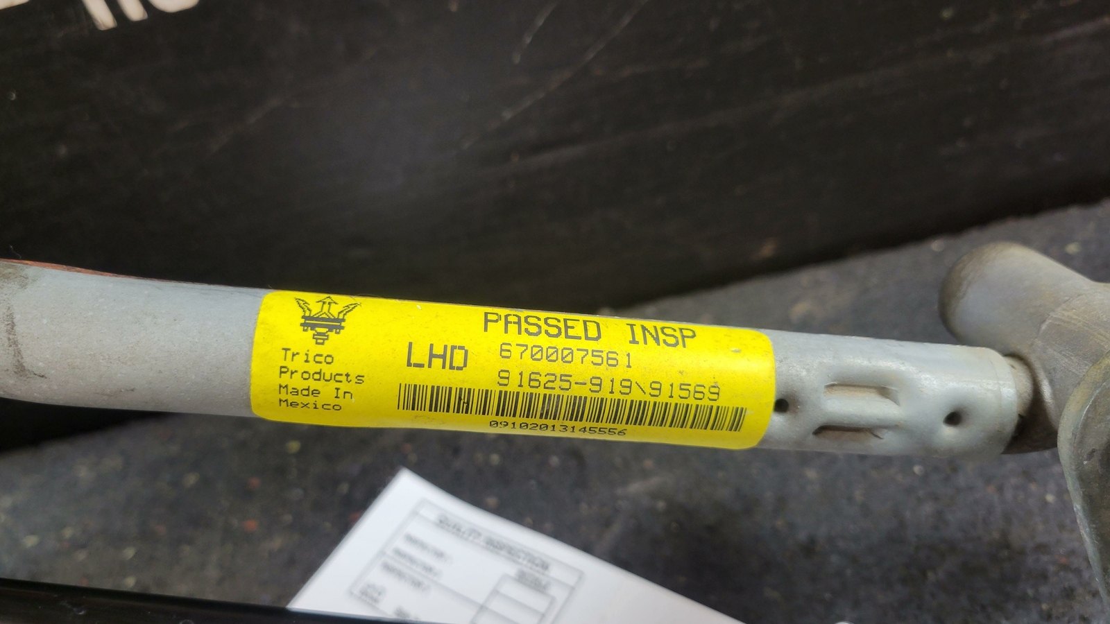 2014 MASERATI GHIBLI WINDSHIELD WIPER TRANSMISSION WITH MOTOR
