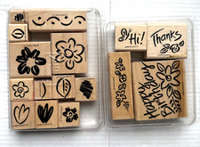 1997 Stampin'up 4-Stamp Set and 1999 Stampin'up Floral Theme Stamp Sets