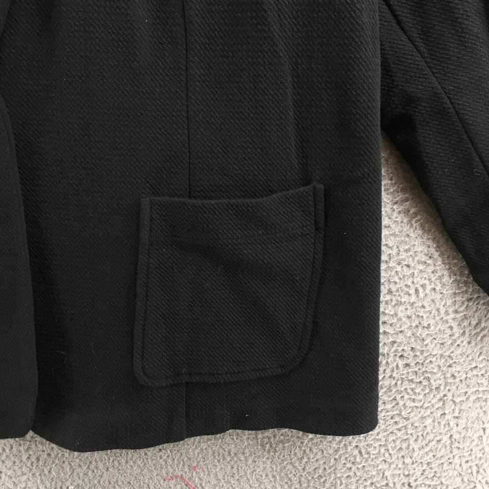 Christopher & Banks CJ 开衫夹克女式 3X 24W Plus 黑色棉混纺新品 — 第 4/4 张图片