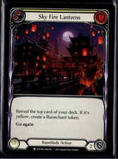 Sky Fire Lanterns DYN189 Yellow Flesh and Blood TCG FAB TCG