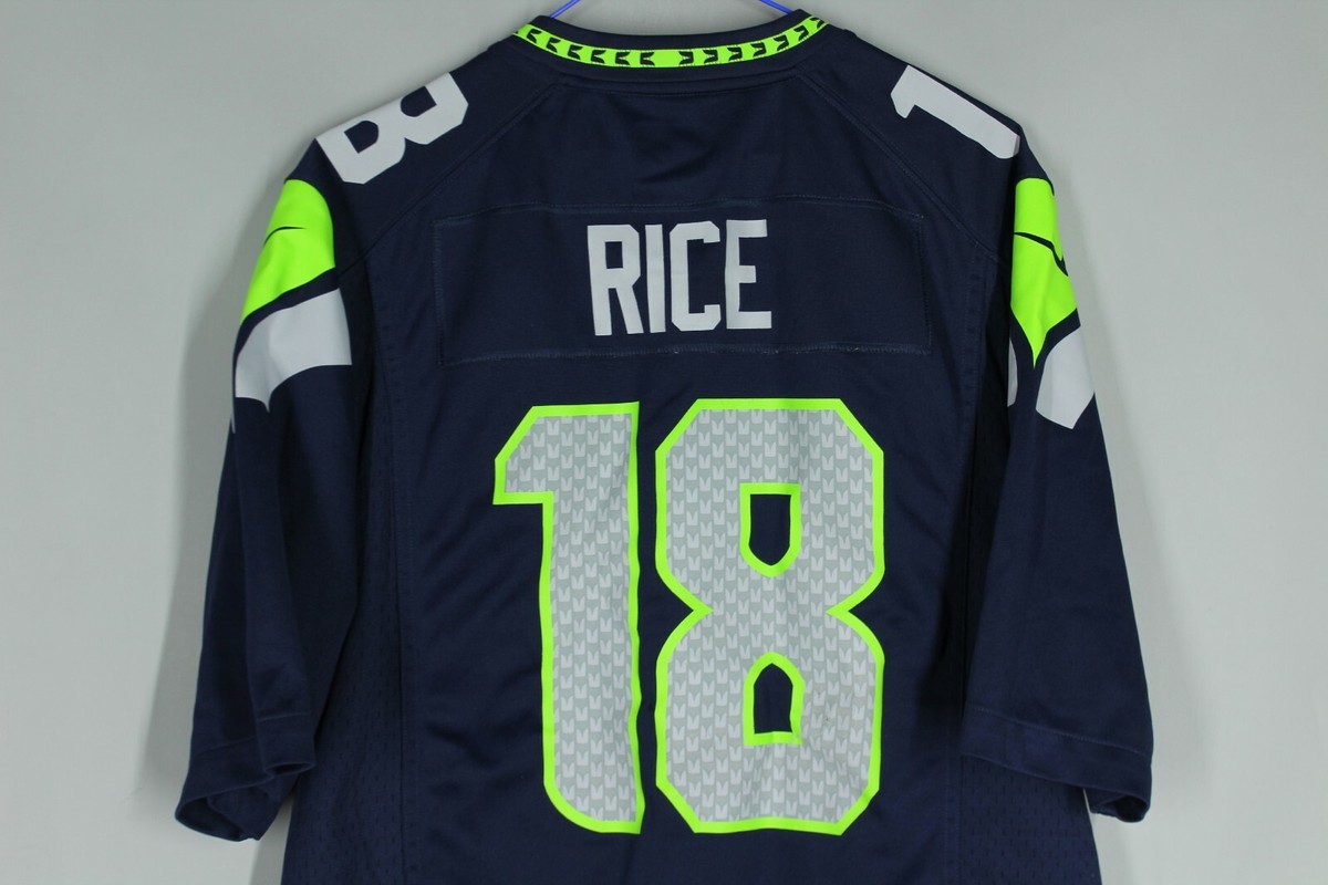 NFL ユニフォーム NFL SEATTLE SEAHAWKS AMERICAN FOOTBALL JERSEY NIKE #18 RICE | eBay