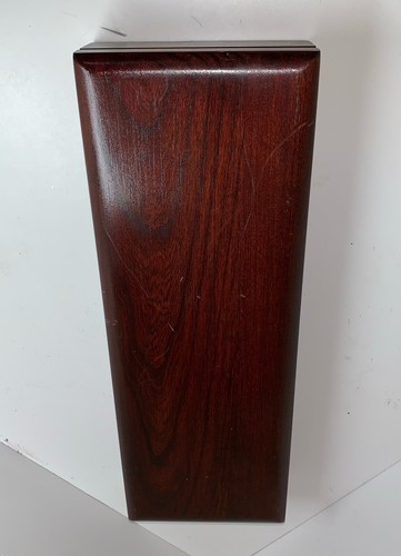 VTG Solid Walnut Wood Velvet Lined Storage Box Hammacher Schlemmer Lift Out Tray - Picture 22 of 24