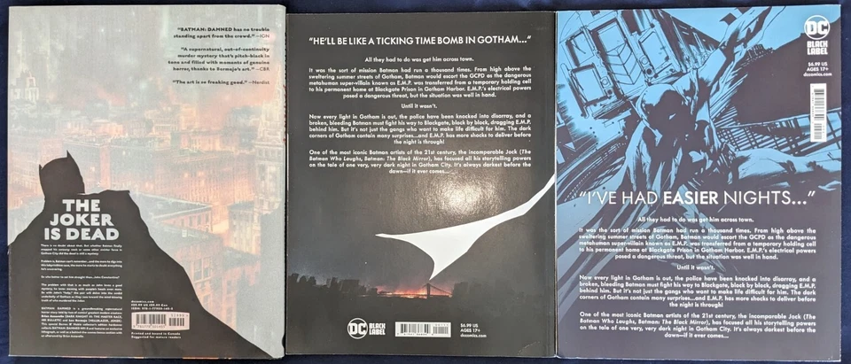 Batman Oversized Black Label Лот из 3 Проклятых HC и Одной Книги Темного Рыцаря 1-2 TPB - Изображение 2 из 3