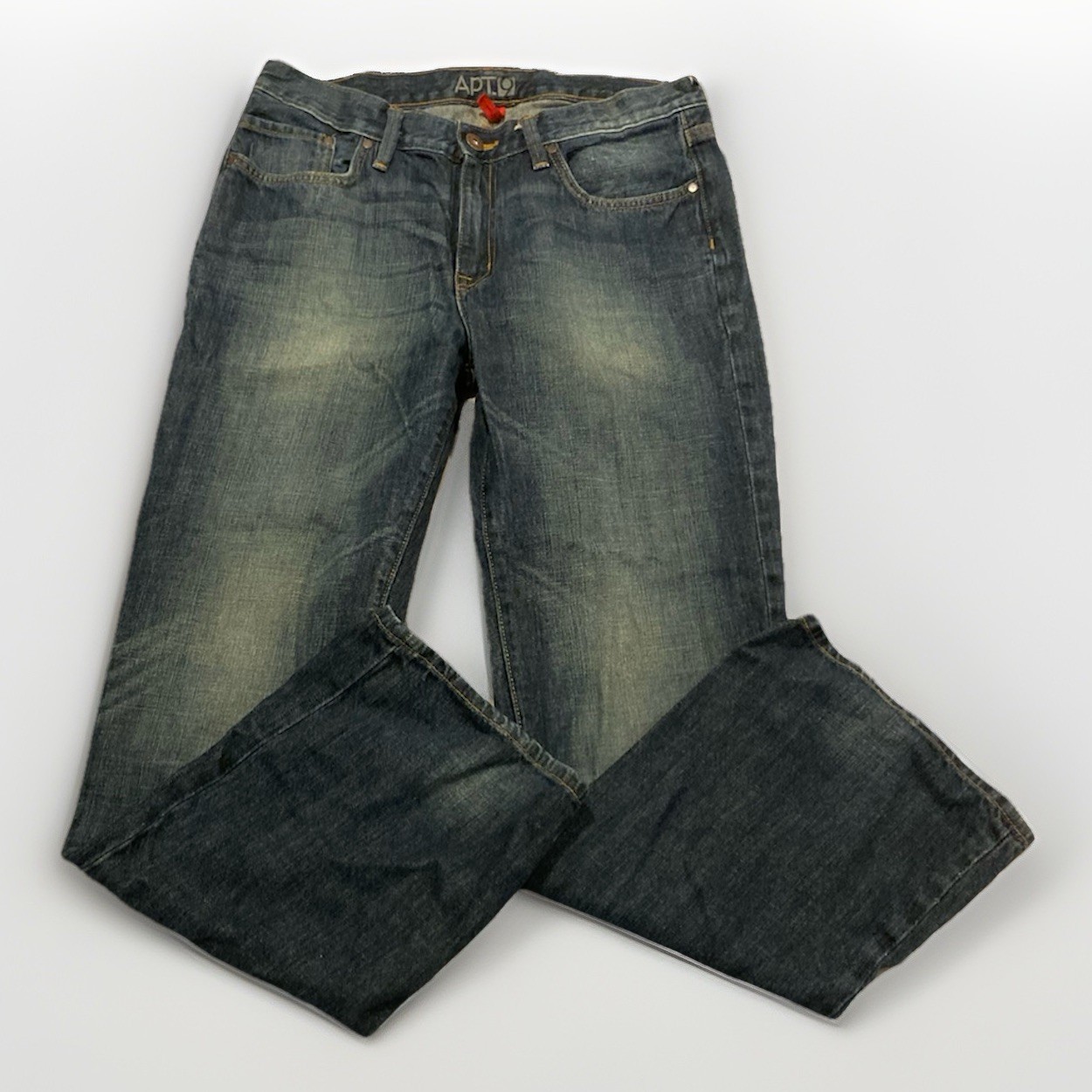 's Size 34x32 Grey Straight Leg Washed Jeans