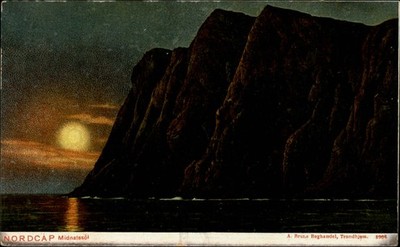 Nordcap Mageroya Norway vintage postcard s315