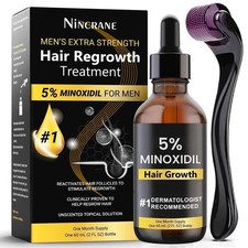 Kit Para El Crecimiento Del Cabello Y La Barba Con Minoxidil Al 5 