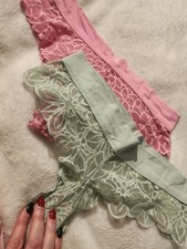 Vtg Victoria's Secret Extra low-rise Cheekster Lace Panties Size M Panty