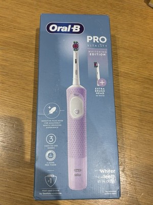 Oral B Pro Vitality Whitening Edition Elektrische Zahnbürste Lila