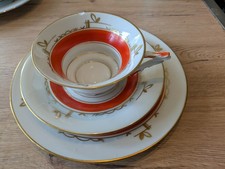 Art Deco Sammeltasse Gedeck 3 tlg Von Roloff ...