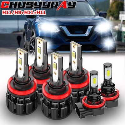 For Buick Verano 2012-2017 Combo 6X LED Headlight High/Low + Fog Light Bulbs C9L