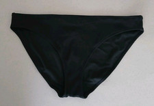 AERIE American Eagle Black Bikini Bottoms Size Large Ribbed NWT