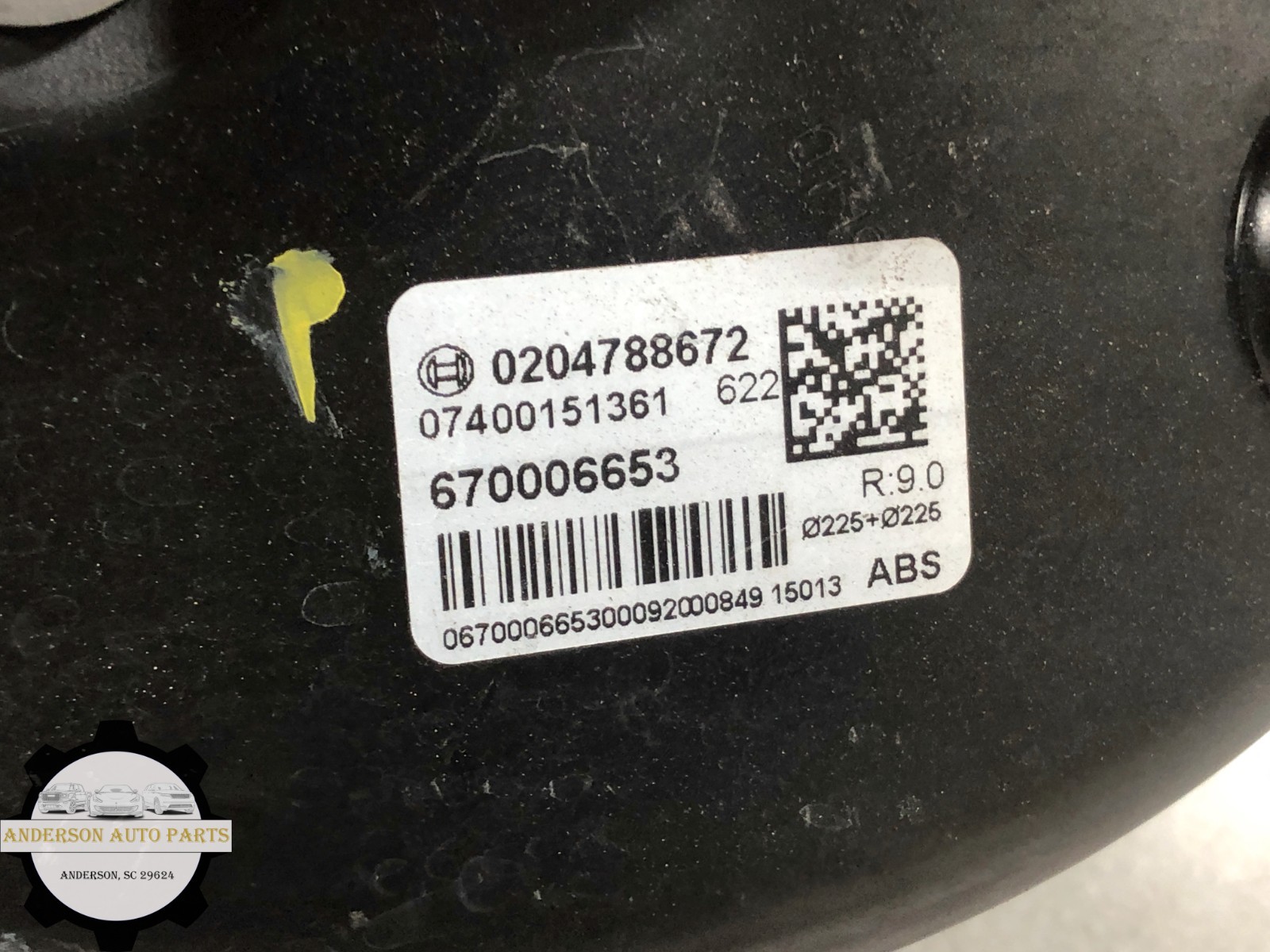 2014-2020 MASERATI QUATTROPORTE POWER BRAKE BOOSTER MASTER CYLINDER W/RESERVOIR