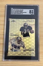 2023 Leaf Metal Baseball Bo Jackson/ Deon Sanders Super Prismatic Gold Proof 1/1