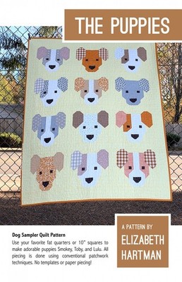 The Puppies Quilt Pattern by Elizabeth Hartman