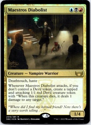 Maestros Diabolist (Foil) Prerelease Cards, 200 NM