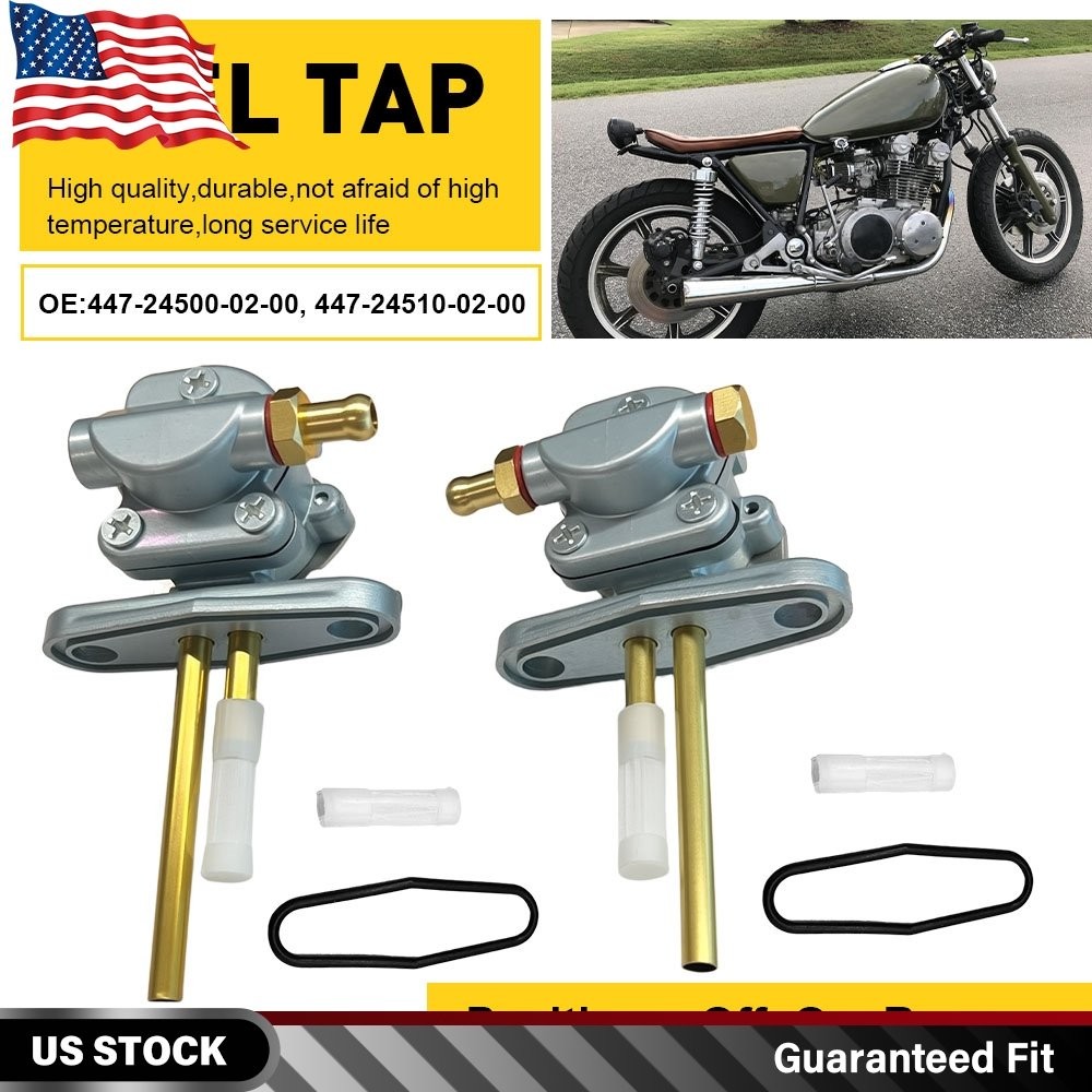 2X Fuel Petcock Gas Shutoff Valve For Yamaha XS750SE XS750SF XS850 XS1100 LH+RH