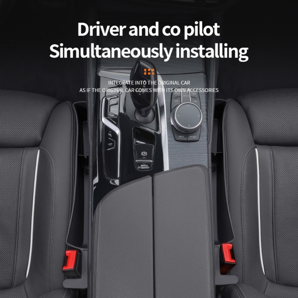 2Pcs Car Seat Gap Filler Universal Side Seam Plug Strip Filling Gap Phone Holder