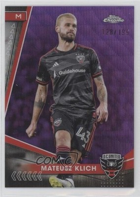 2024 Topps Chrome MLS Purple Wave Refractor 128/199 Mateusz Klich #166 0b3