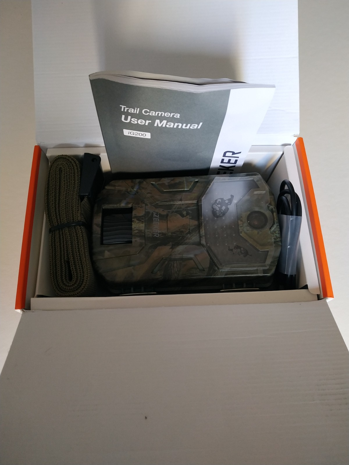 Caméra de chasse IZEEKER pour observer la faune du jardin, vision nocturne HD, camouflage forêt