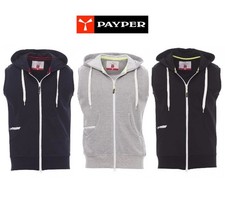 SMANICATO UOMO PAYPER BOXER FELPA CON CAPPUCCIO SENZA MANICHE GILET 80% COTONE