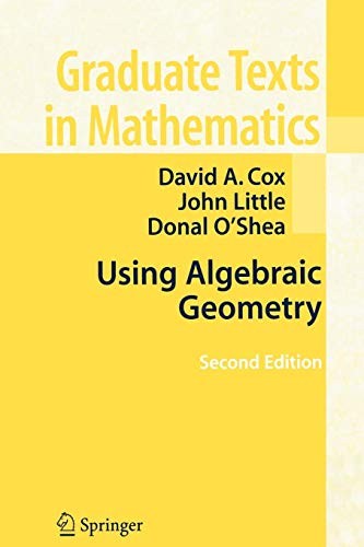 Using Algebraic Geometry by Cox, A.  New 9780387207339 Fast Free Shipping<- - Image 2