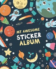 My Awesome Sticker Album: Blank Sticker Book for Collecting Stickers  Reusable