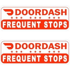 2 Pack Doordash Magnetic Sign for Car , Doordash Car Magnets Sign, Reflective