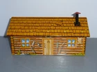 MARX LOG CABIN PLAYSET HOUSE with SMOKE STACK - RUST FREE