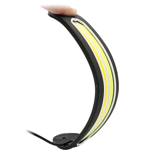 2x Car LED Daytime Running Light Car DRL Driving Turn Signal White/Amber Strip - Picture 7 of 9
