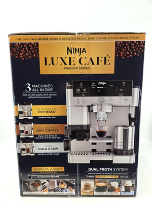 Ninja ES600 Luxe Café 3-in-1 Espresso Drip Cold Brew w/ Grinder Frother