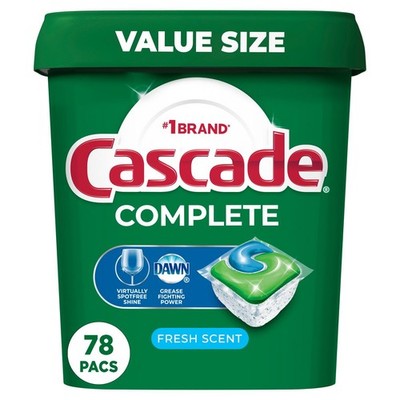 Fresh Scent Complete Pods Dishwasher Detergents - 78ct