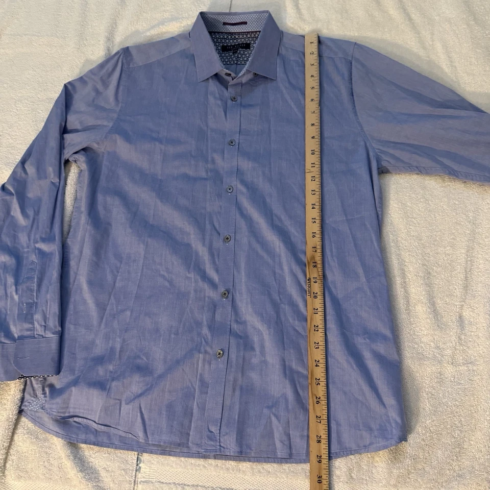 Camisa Ted Baker London Para Hombre Puño Francés Manga Larga Talla X Grande Foto 4 de 4