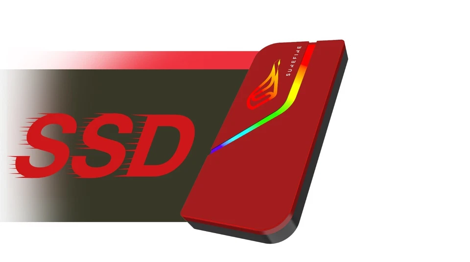 SUREFIRE PYRODRIVE - 1 TB GAMING SSD SLIM USB-C 3.2 GEN 2 Read/Write 1000MB/s - Image 4 of 4