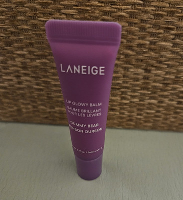 LANEIGE Lip Glowy Balm Hydrating Gloss Gummy Bear Purple Mini 0.17 oz