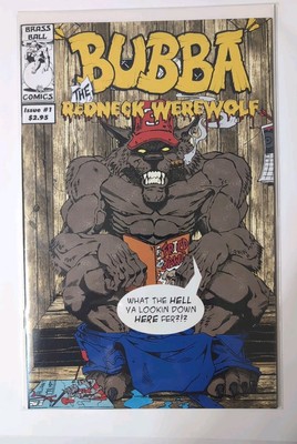 Bubba the Redneck Werewolf #1 Brass Ball 2003 Brian Graham Cover Scarce Issue NM